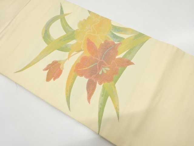 JAPANESE NAGOYA OBI / WOVEN ORCHID